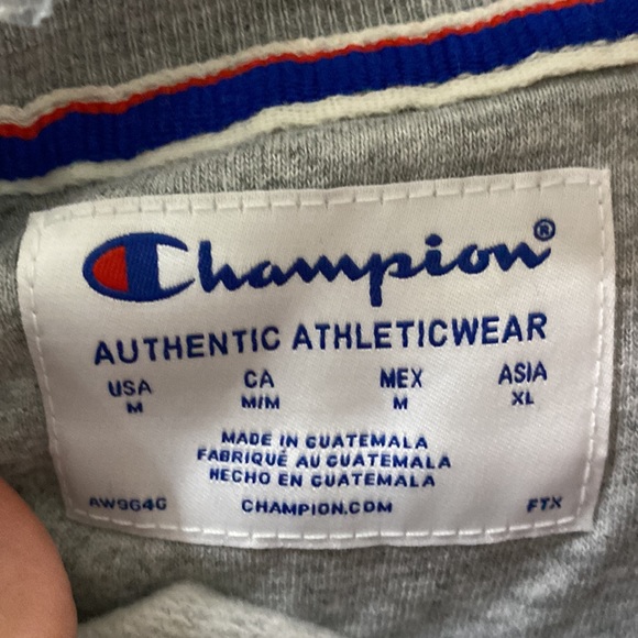 Champion Classic Crewneck fleece sweatshirt in Oxford grey size M - Picture 12 of 13
